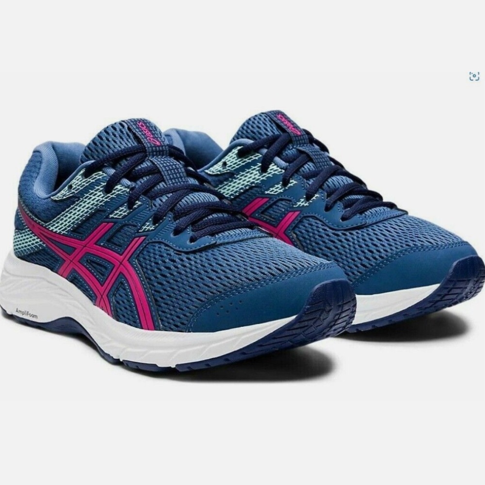 ASICS - Women's Contend 6 lace up Running Shoes blue‎ Performance sneakers 9.5 M